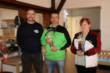 v.l. stellv. Landesjugendleiter Markus Lais, Andreas Berthold und Christa Bidinger