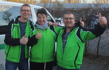 Über den Bundesligaaufstieg jubelten Uwe Weede, Anka Venohr und Andreas Berthold. Die Aufbauarbeit hat sich gelohnt. Foto: WB